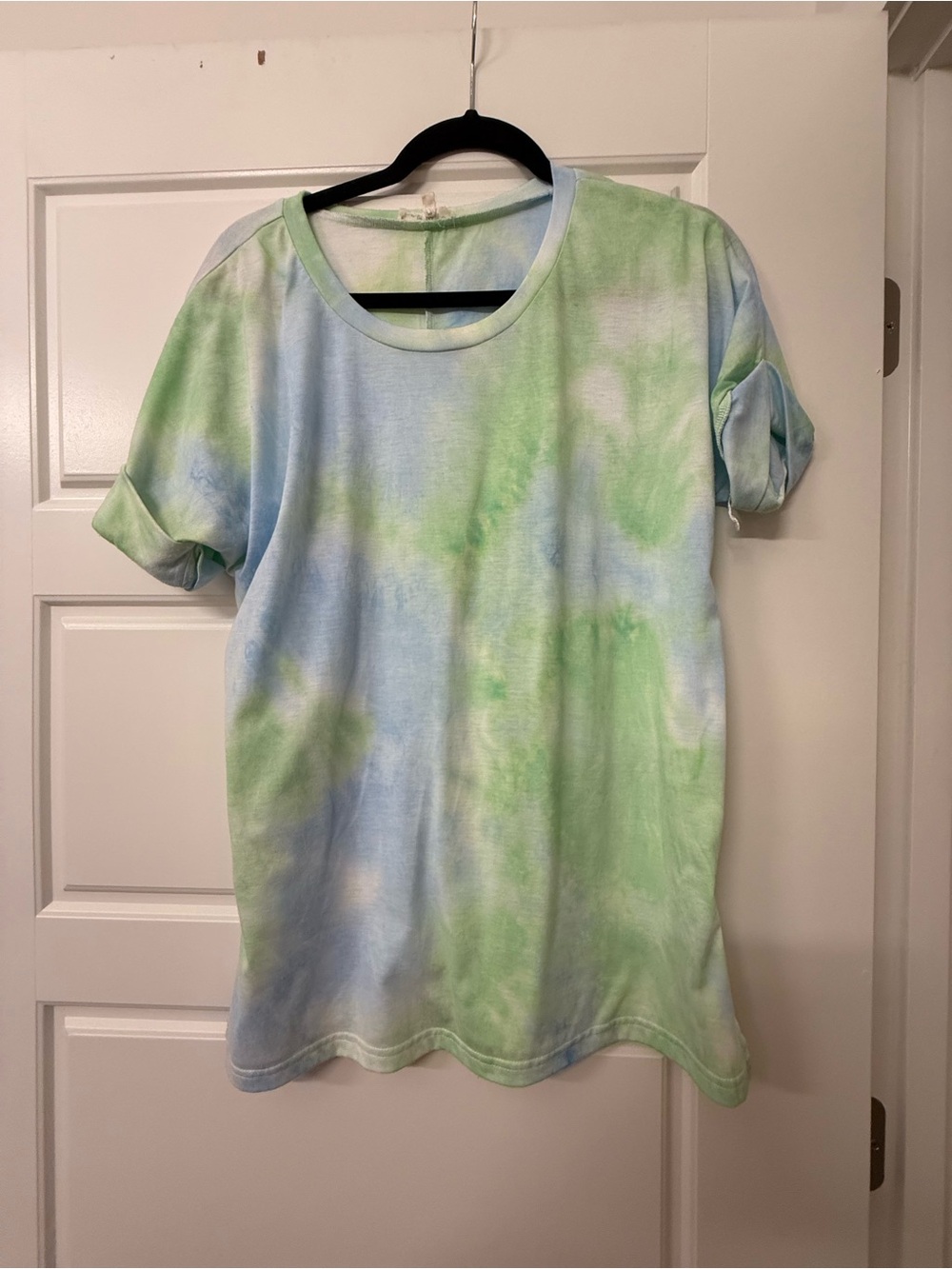 In Bloom Blue & Green Tie-Dye Short Sleeve Tee